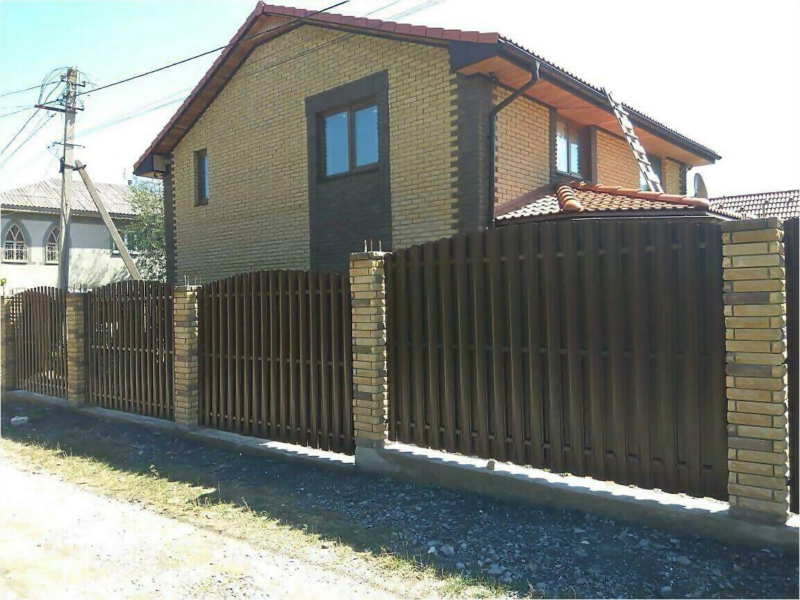 забор из штакетника 110м фото6 в Краснодаре