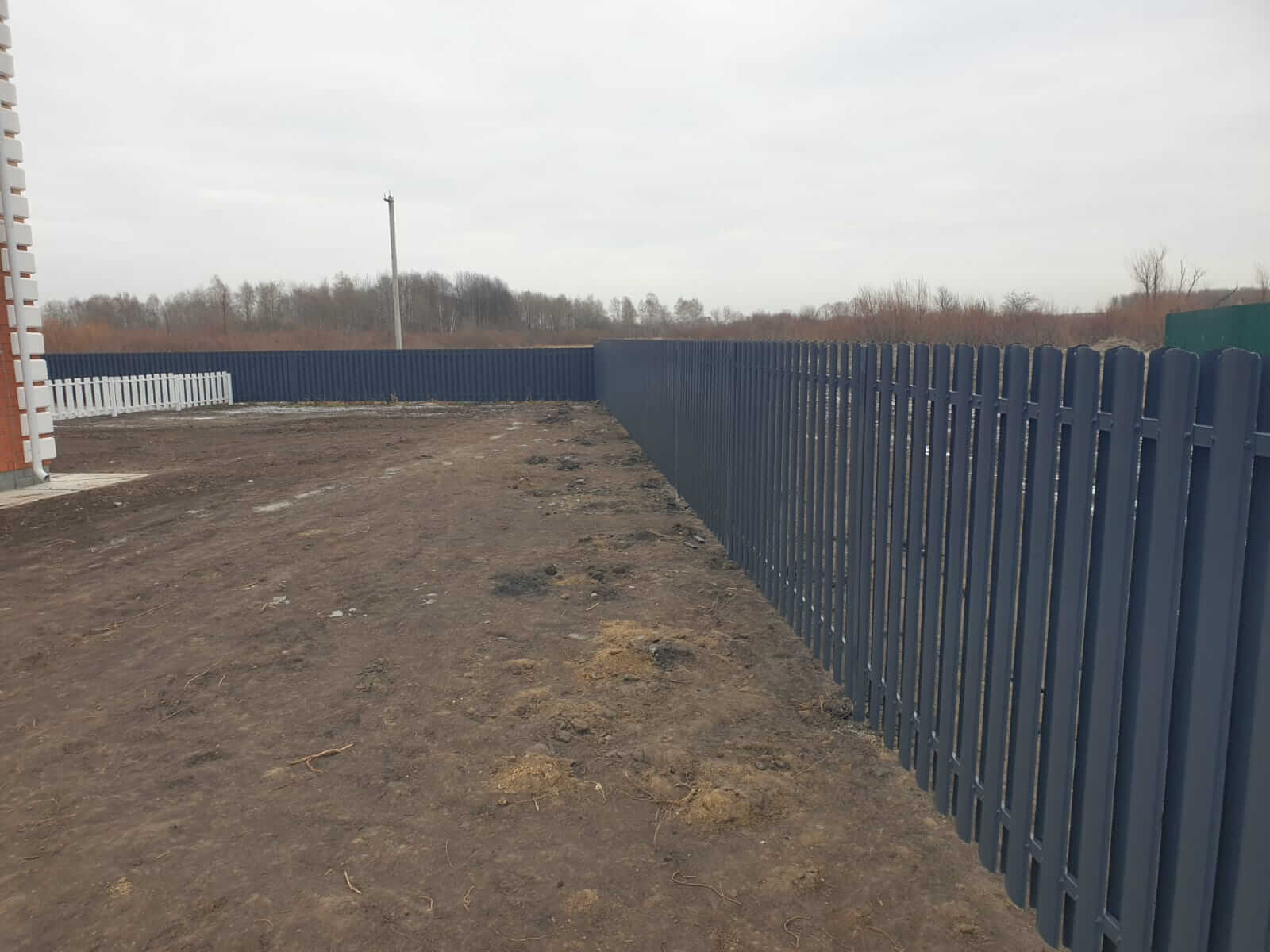 Забор из штакетника 230м Серый Графит фото2 в Краснодаре