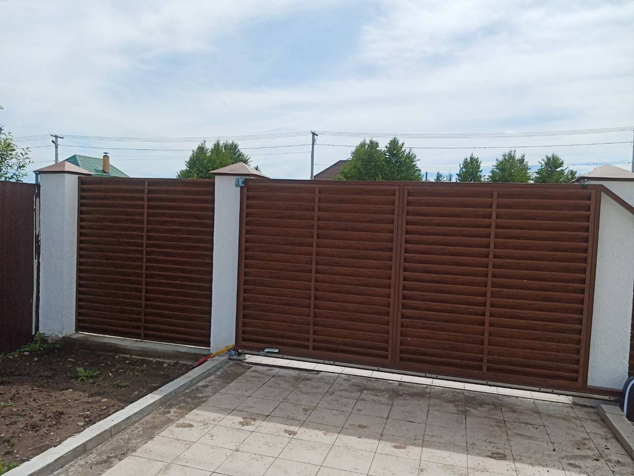 забор-жалюзи printech каштан двусторонний фото4 в Краснодаре