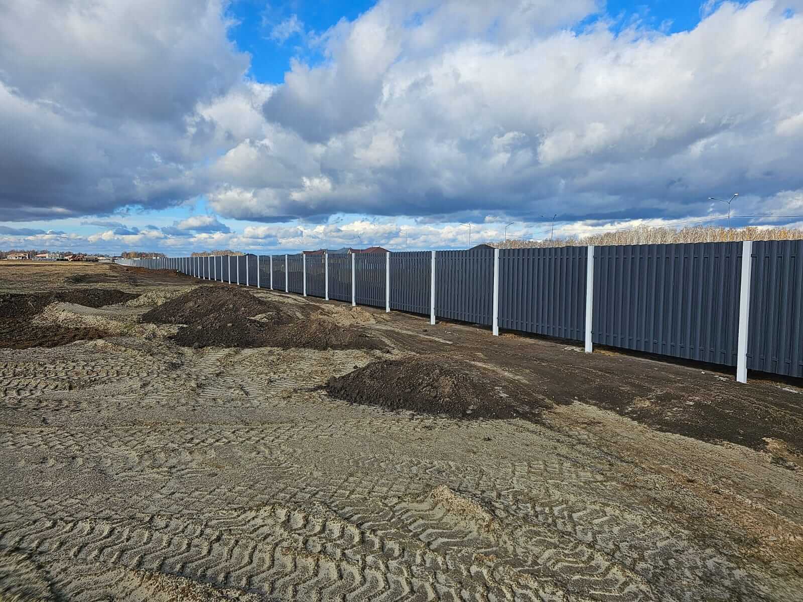 Забор из евроштакетника 234м RAL7024/7024 Серый Графит двусторонний фото 8 в Краснодаре