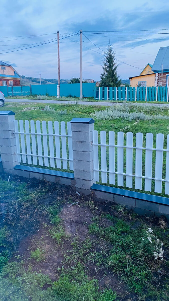 Забор из евроштакетника 16м RAL9003/9003 Белый двусторонний фото 6 в Краснодаре