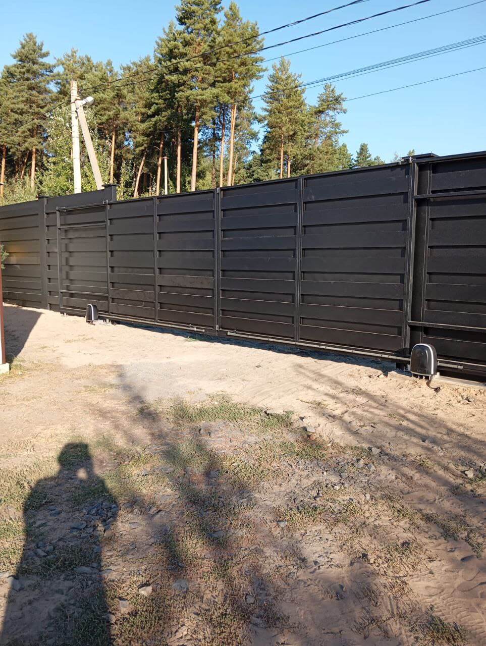 Забор-ранчо из металлопланкена 37м RAL9005 Черный МАТТЕ фото 1 в Краснодаре