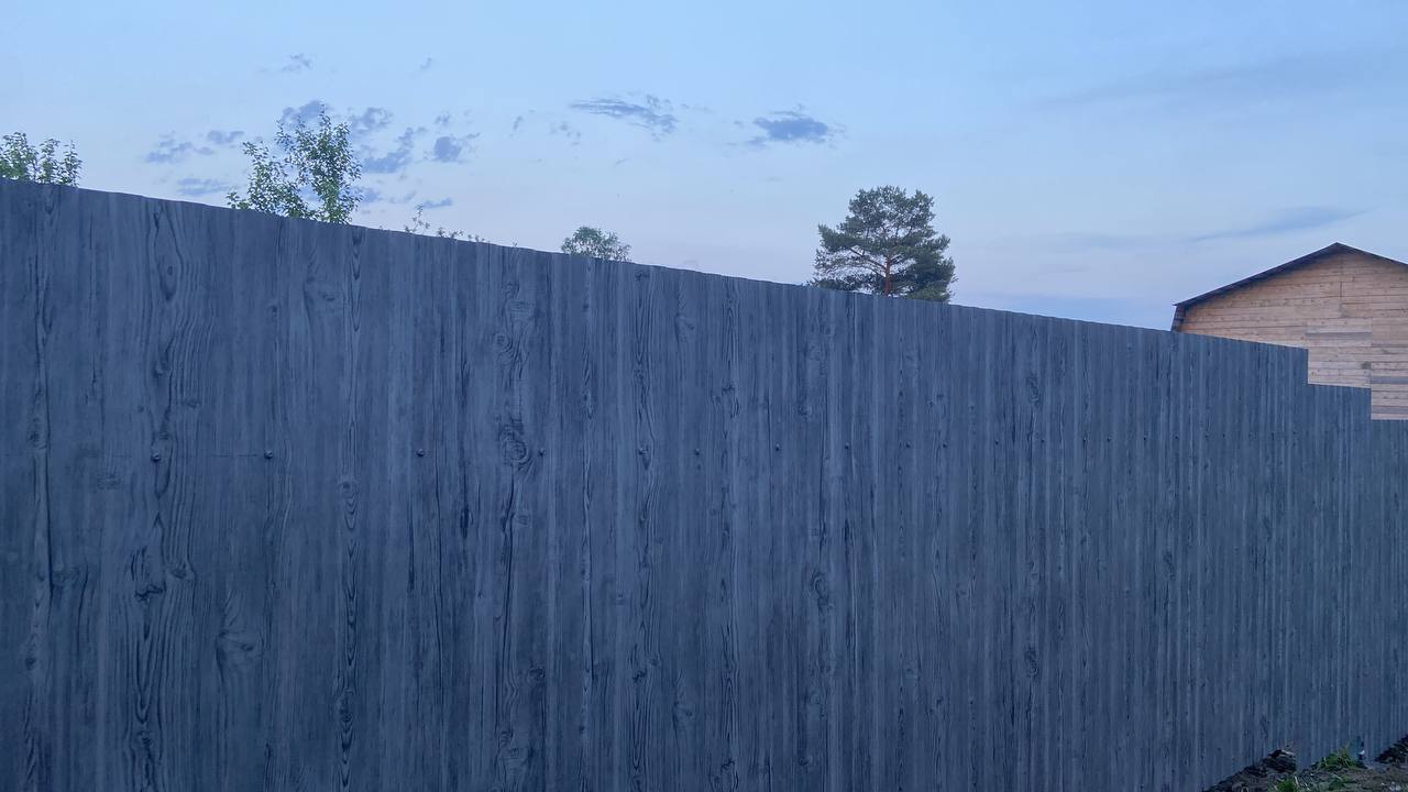Забор из профнастила НС-10 42м Светлая Береза SteelArt фото 4 в Краснодаре