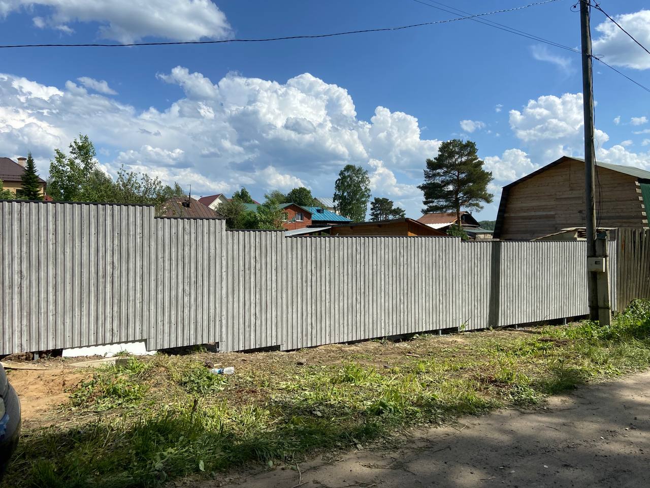 Забор из профнастила НС-10 42м Светлая Береза SteelArt фото 8 в Краснодаре