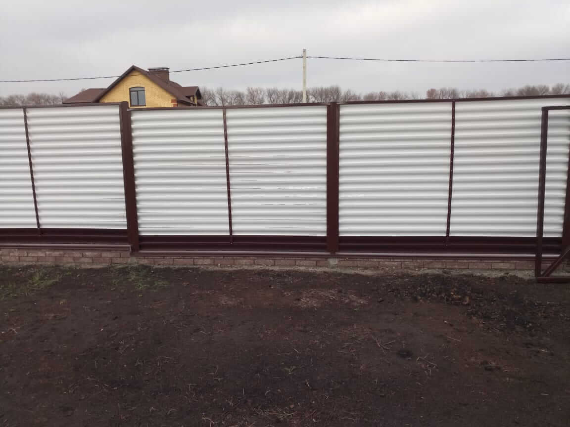 Забор-жалюзи 22м RAL9003/9003 Белый двусторонний фото 1 в Краснодаре