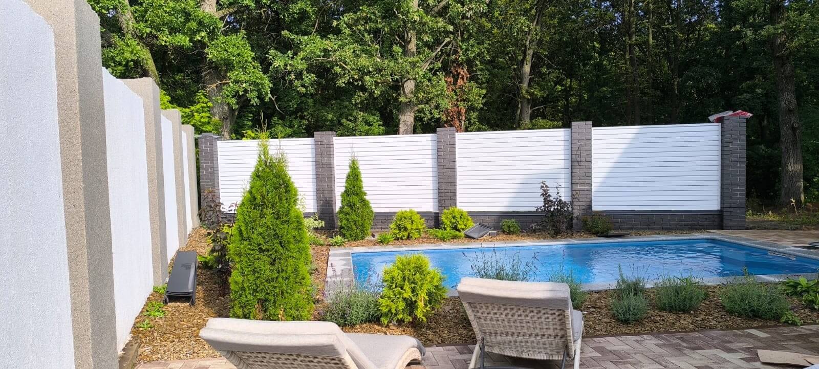 Забор-жалюзи из ламелей Хай-Тек 54м RAL9003 Белый фото 1 в Краснодаре