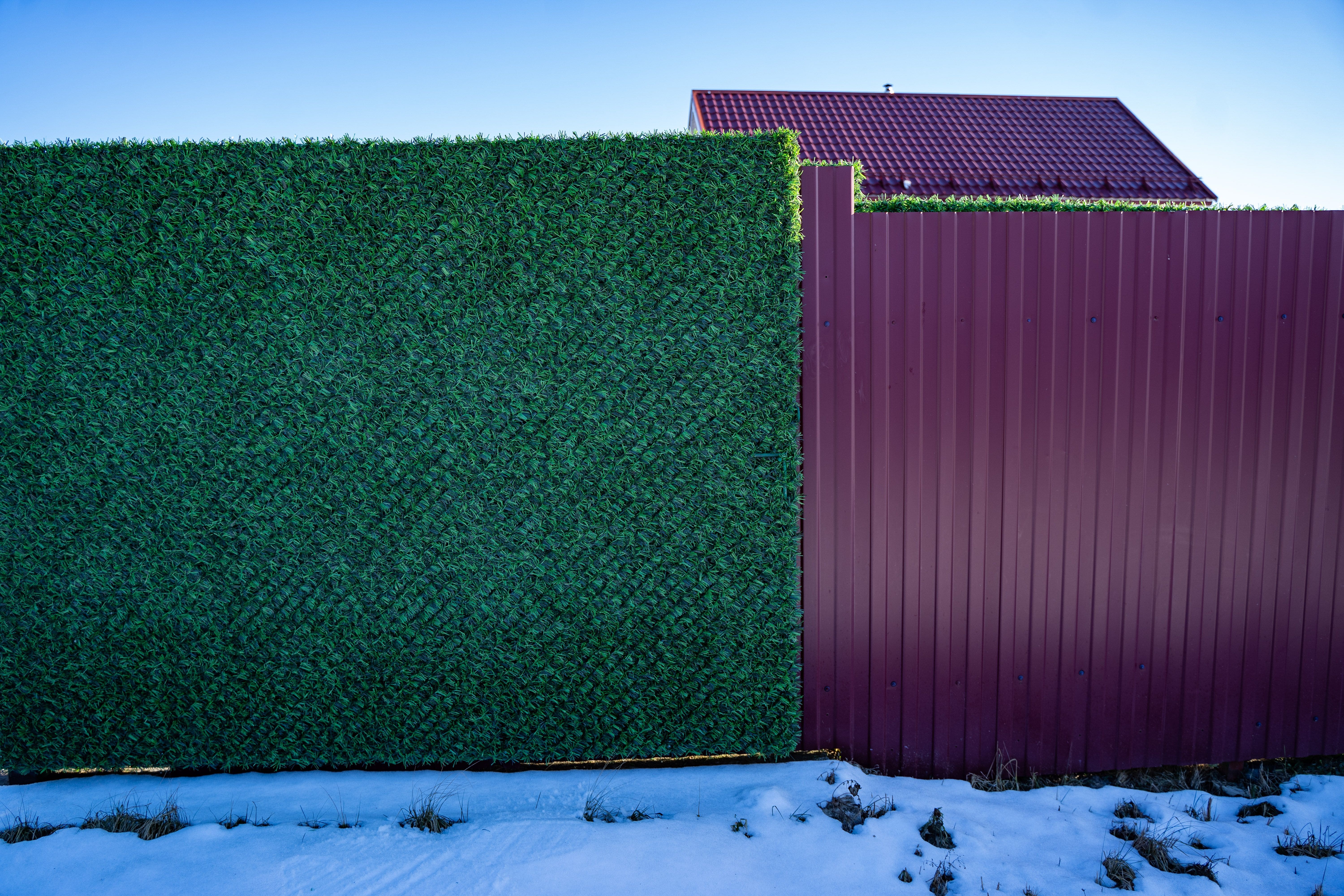 Вечнозеленый забор Grass Fence рулон 2м фото 2 в Краснодаре