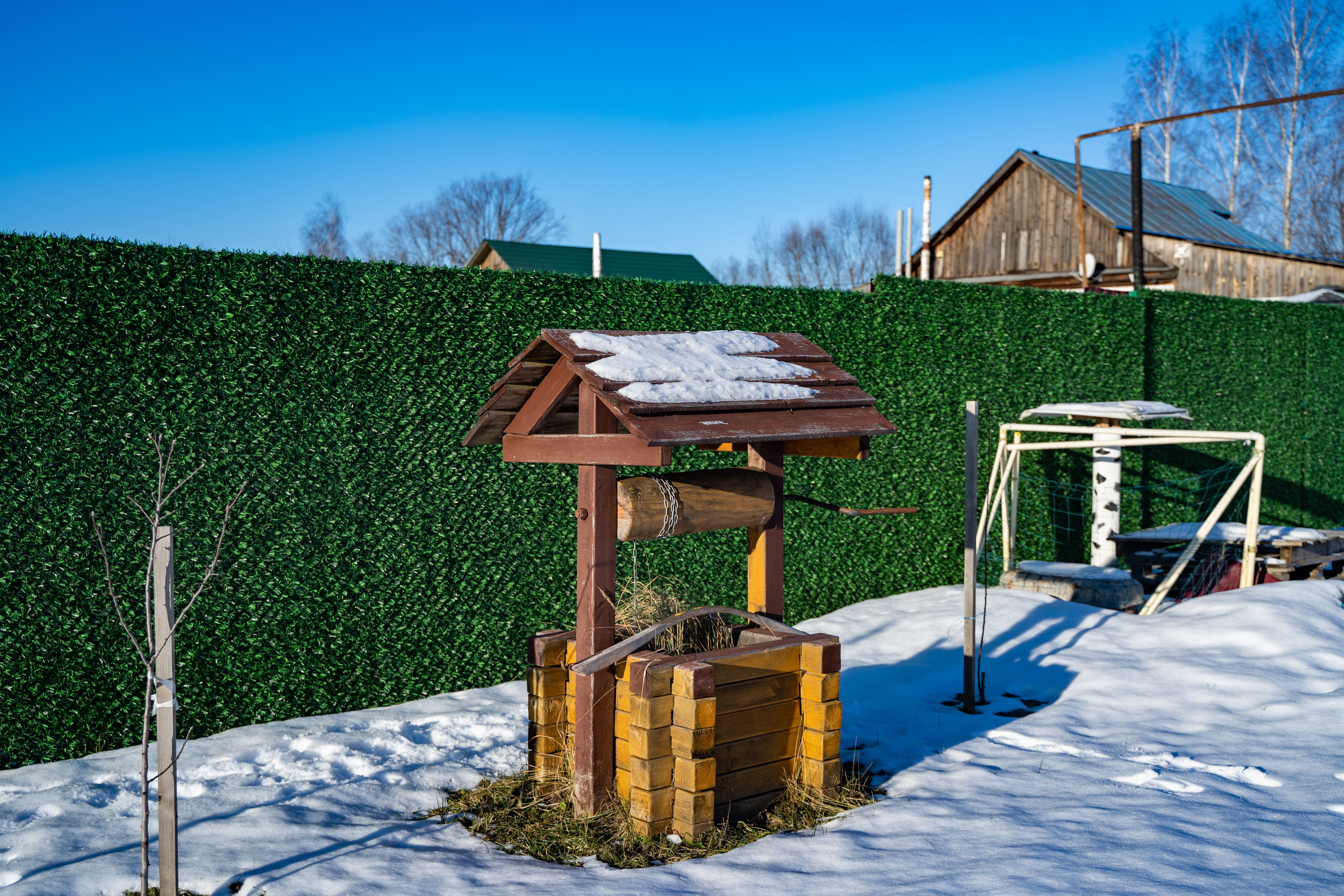 Вечнозеленый забор Grass Fence рулон 2м фото 7 в Краснодаре